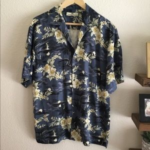 Tommy Bahama graphic print button down shirt